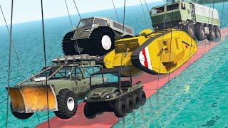 Battle of Military Vehicles #2 - Who is better? - Beamng drive