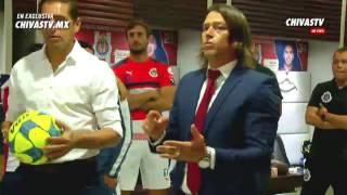 Charla técnica en vestuarios de Matias Almeyda antes de final copa mx Chivas - Monarcas