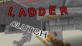 UNBELIEVABLE LADDER CLUTCH eggwars mega cubecraft minecraft