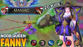 Maniac! 20 Kill Fanny Deadly Tornado [ Former Top 1 Global Fanny ] By Noob Queen - Mobile Legends