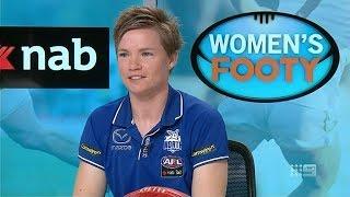 AFLW: Jess Duffin on Women's Footy (Channel Nine)