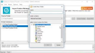 Postbox to PST conversion by example of using Postbox to Outlook Transfer software