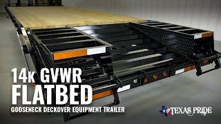 Walk Around: 14K Gooseneck Flatbed Equipment Trailer | Texas Pride Trailers