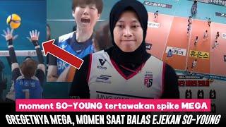 RASAKAN SO-YOUNG!! AMUKAN MEGA "momen Mega balas gertakan So-Young" SOMBONG DULUAN BERAKHIR NYENGIR