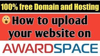 Free Hosting and Domain 2020 | Free Web Hosting [awardspace.com]