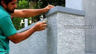 Beautiful Fence Wall texture design | Exterior wall texture design