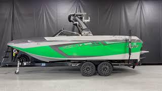 Sparkly Green Flake TIGE Surf Boat Available Now at MarineMax Nisswa, MN: 2018 Tige RZX3 w/ Trailer!