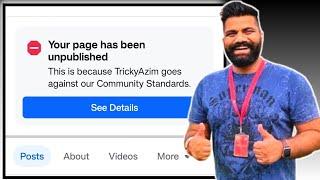 Facebook Page Unpublished How To Get It Back | Your Page Has Been Unpublished