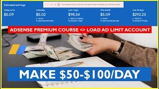 Adsense Loading Method 2023  || 100% safe method ($195 daily) - Load Ad Limit Account Safely