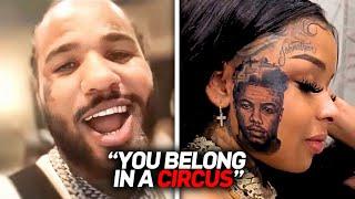 The Game CLOWNS Chrisean Rock After She Gets Blueface Tattoo On Face