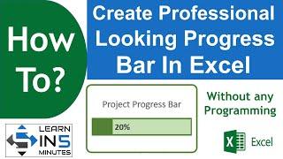 How to Create Professional Looking Progress Bar in Excel