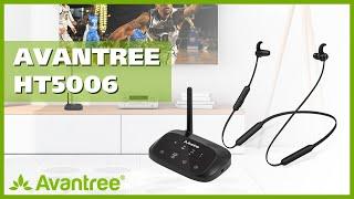 Bluetooth 5.0 TV Headphones & Transmitter Set, Watch TV with Bluetooth Headphones - Avantree HT5006