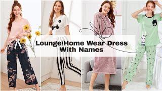 Types of home night wear dresses with names/Home wear dress for girls/Home wear outfits with names