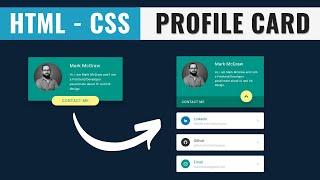 HTML - CSS | Profile Card