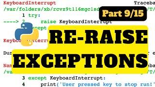 Re-raise exceptions | Python Tutorial