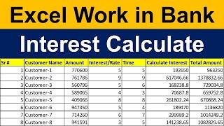 Excel Bank Data Entry Work | Excel Work in Bank | Advanced Excel #data_entry_in_excel