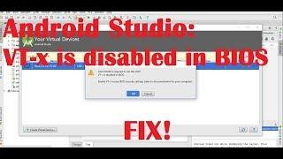 Enable VT-x in BIOS | Android Studio | 2018