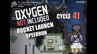 Oxygen Not Included Rocket launch Speedrun - QOL Mk3 in 41 cycles (Rocket ready at 38th cycle)