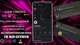 How to make a AI Self bot discord Android/Ios/windows/linux/mac all devices ||by sidu||