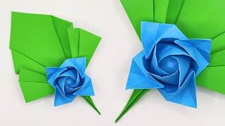 Paper ROSE LEAF  How to make a paper roses