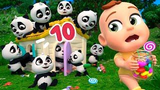 Counting 10 Little Pandas | Lalafun Nursery Rhymes & Kids Songs