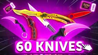 60 Knives Case Battle Pays MASSIVE! | KeyDrop Case Opening