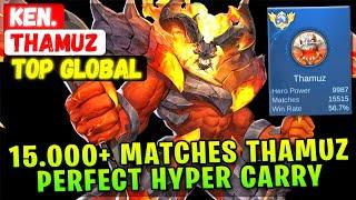 15.000+ Matches Thamuz Perfect Hyper Carry [ Top Global Thamuz ] Ken. - Mobile Legends Emblem Build