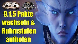 Pakte OHNE Einschränkungen wechseln & Ruhmstufen SCHNELL aufholen erklärt | WoW 9.1.5 PTR