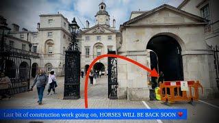 Last bit of construction work going on, HORSES WILL BE BACK SOON ️ #royalguards #kingsguard #horse