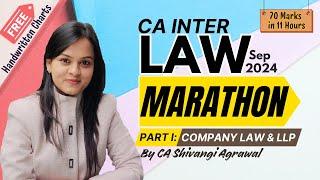 CA Inter Law Revision Marathon Sep 2024 | Company Law & LLP | CA Shivangi Agrawal