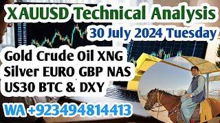 XAUUSD Technical Analysis Today Hindi | Gold Forex Forecast Urdu USOil Price Prediction News 30 July