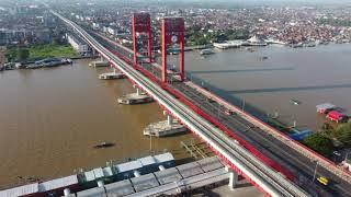 Kota Palembang Sekarang 2021 /  Pesona Kota Palembang / Video Udara Kota Palembang Sumatera Selatan