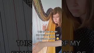 Vivaldi's epic WINTER on solo harp!! #shorts