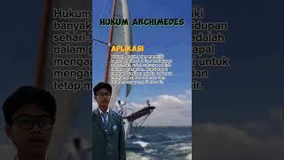 HUKUM fisika | Hukum Archimedes |  #shorts #fisika #archimedes #gaya #fluida #volume #pindah