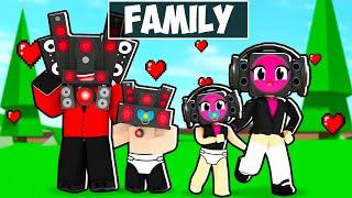 Having A TITAN SPEAKERMAN FAMILY in Brookhaven! (Roblox)