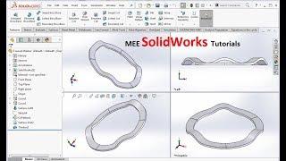 SolidWorks Advance Tutorial (3D Waved Washer)