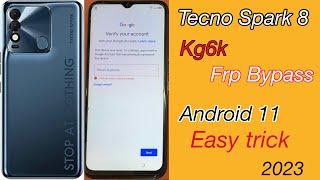 Tecno kg6k frp bypass | tecno spark 8 frp bypass without pc2023