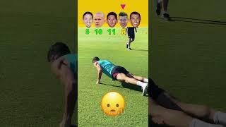 Footballer Push Up Challenge #football #shorts #ronaldo #trending #haaland #messi