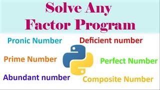 Solve any Factor program in Python