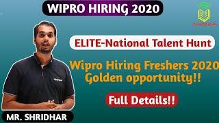 Wipro hiring freshers 2020 !! Golden Opportunity !!