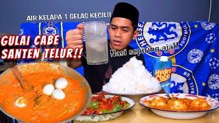 ANAKKOSAN BUKA PUASA PAKE KELAPA 1 GELAS, NASI SEPIRING DAN GULAI CABE TELUR!