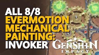 Evermotion Mechanical Painting Invoker Mondstadt Liyue Inazuma Sumeru Genshin Impact All 8/8