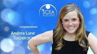 The SCEA - Teacher of the Month - March 2016