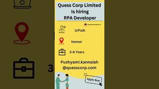 RPA Job Openings | Apply Now #uipathcommunity #uipathrpa #uipathdeveloper #uipathtraining #rpajobs