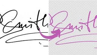 digital signature- Photoshop Tutorial