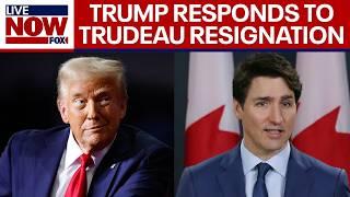 Trump on Trudeau resignation: "Many people in Canada LOVE being the 51st State" | LiveNOW from FOX