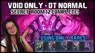 Using Only RARES to Beat Secret Room 12 - Normal  RAID: Shadow Legends 