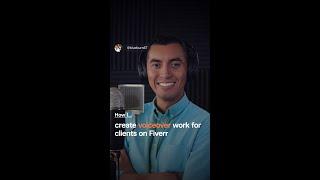 Doing voiceover work on Fiverr as a voice artist #shorts #voiceover #voiceoverartist