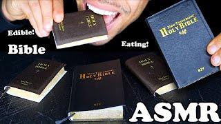 ASMR EDIBLE HOLY BIBLE MUKBANG EATING SHOW SOUNDS NO TALKING