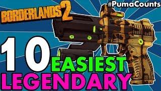 Top 10 Best and Easiest Legendary Guns and Weapons to Farm/Get in Borderlands 2 (No DLC) #PumaCounts